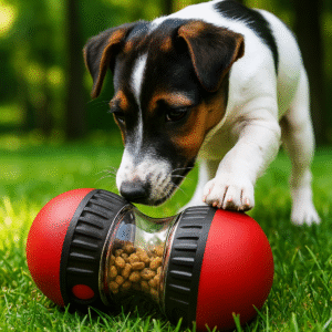 Dog Food Dispenser Rolling Toy