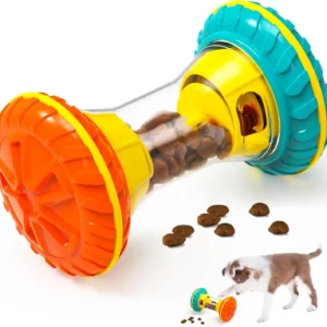 Interactive Dog Food Dispenser Rolling Toy