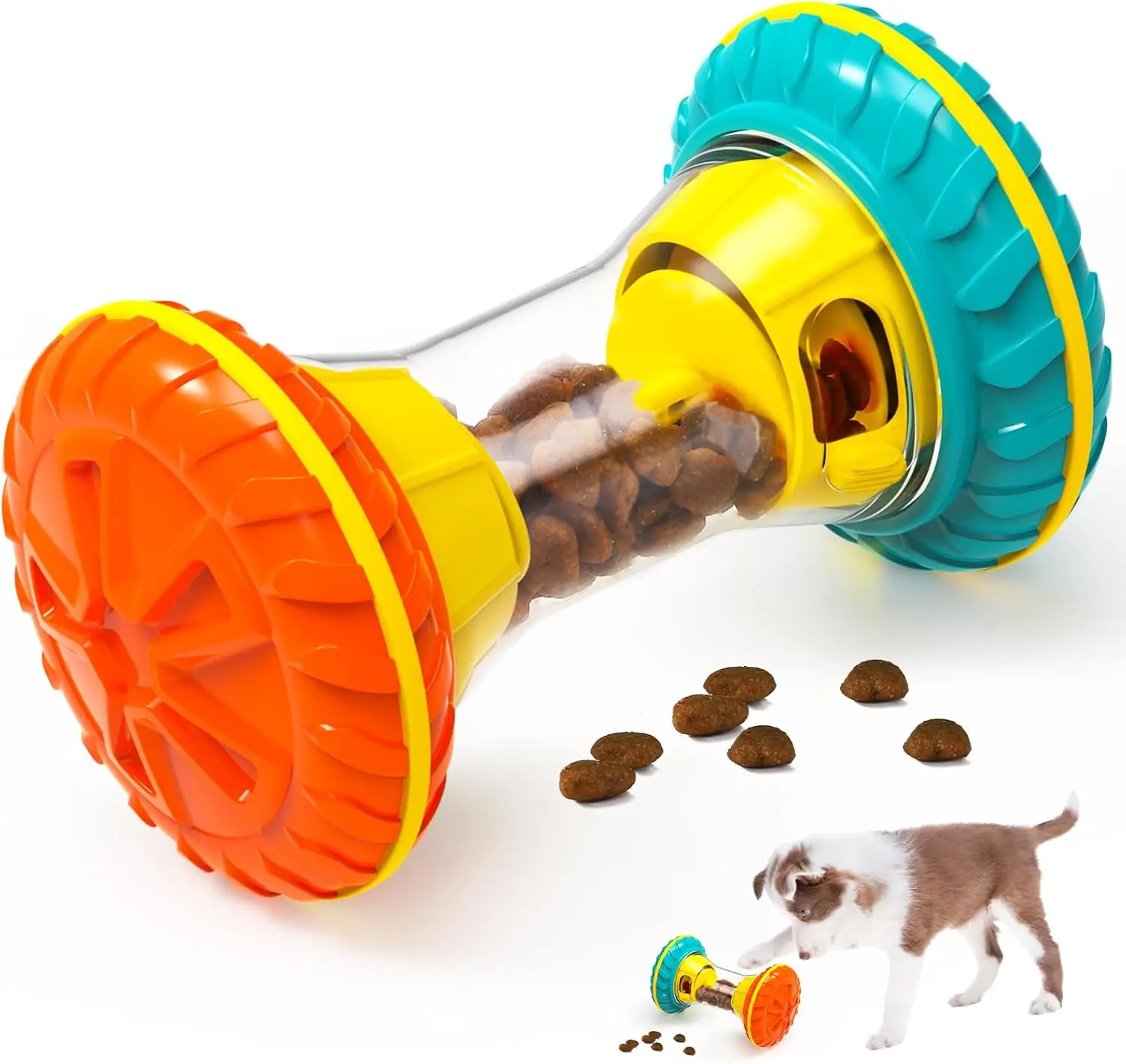 Interactive Dog Food Dispenser Rolling Toy